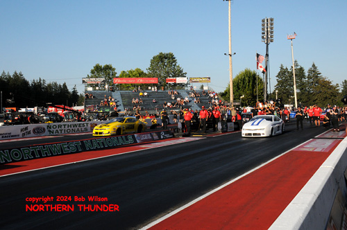 Cory Reed (near lane) vs Troy Coughlin Jr. (far lane)